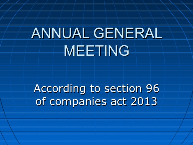Section 96, of The Companies Act 2013