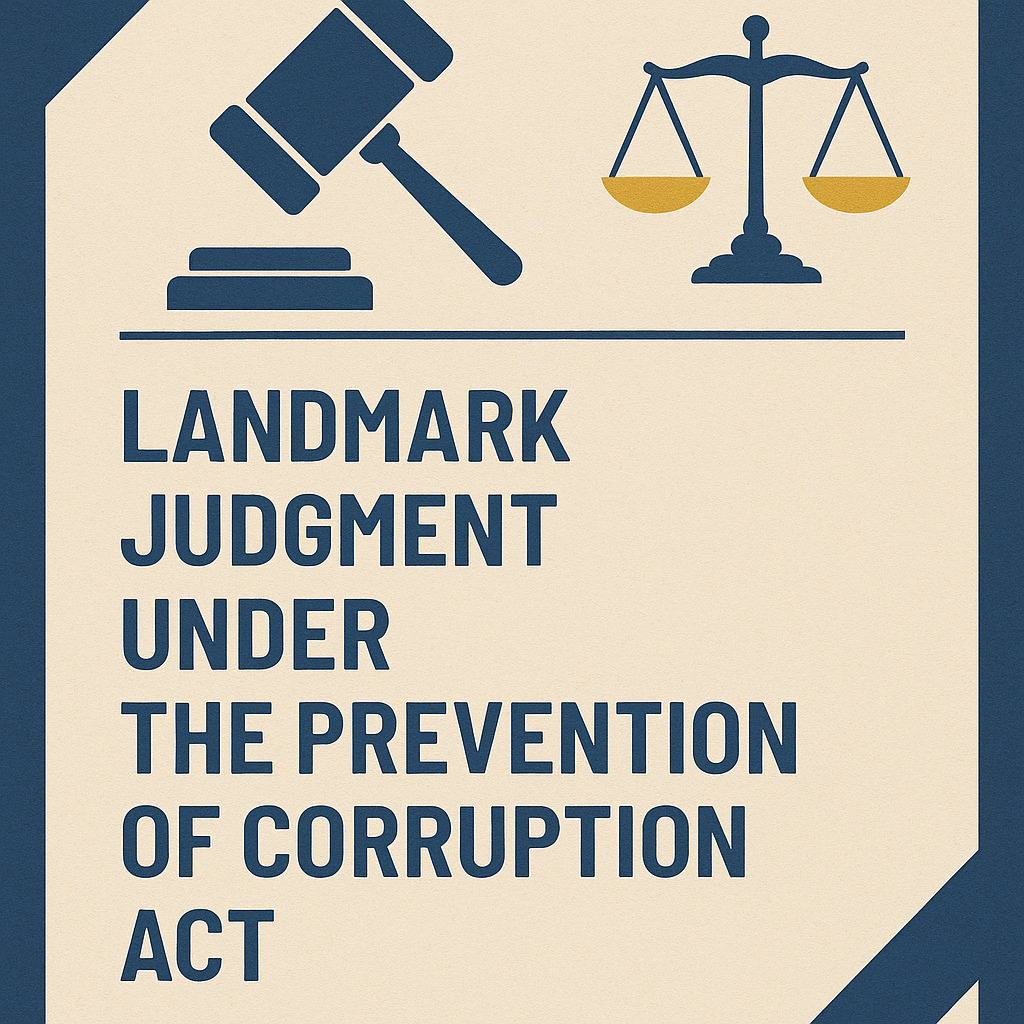 Landmark-Judgment-under-the-Prevention-of-Corruption-Act-A-Legal-Analysis