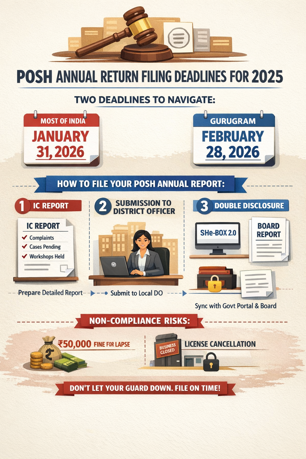 POSH Annual Return Deadlines Explained – A Detailed Compliance Guide for 2025–26