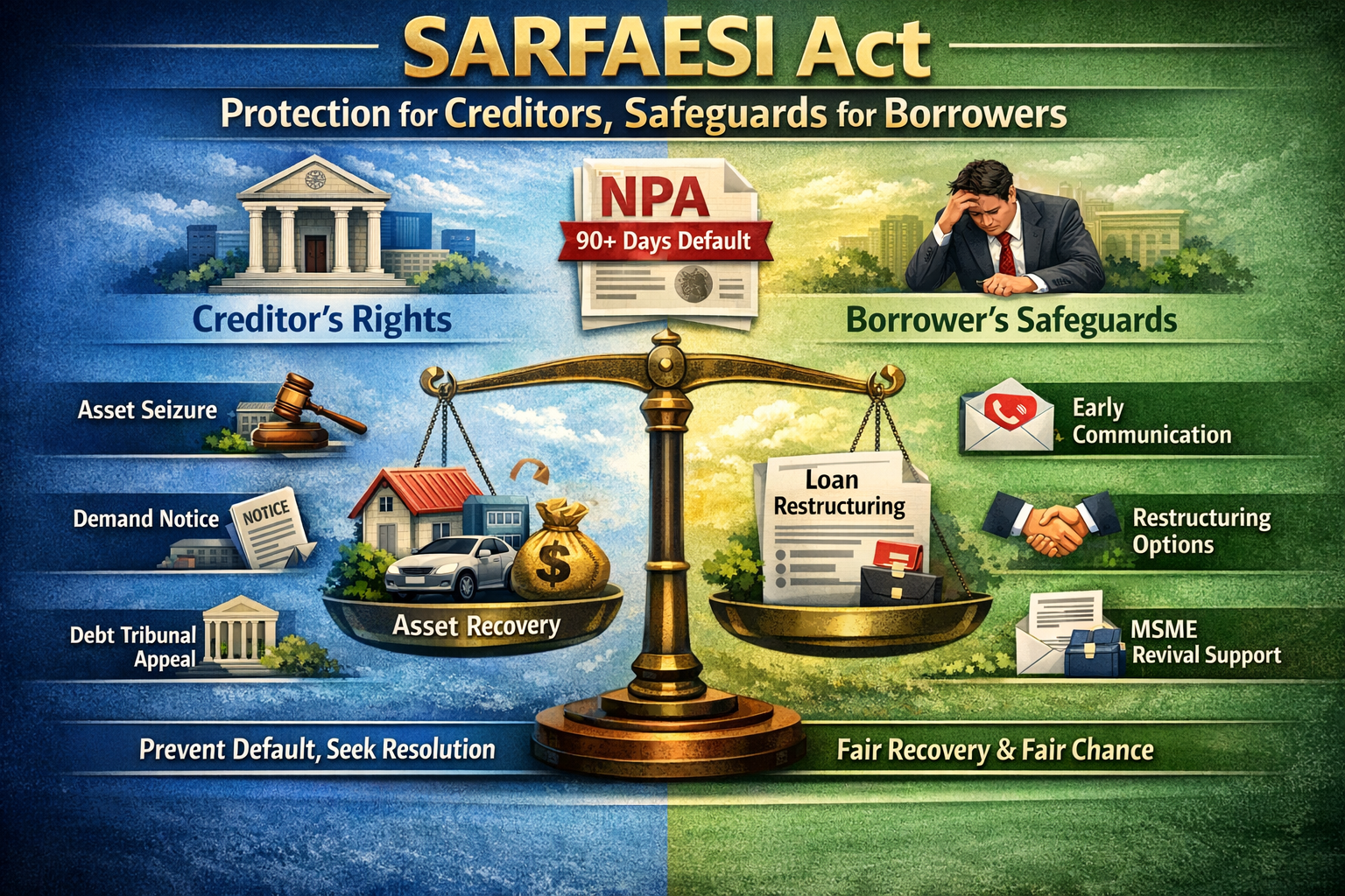SARFAESI Act – Protection for Creditors, Safeguards for Borrowers: Understanding the Balance