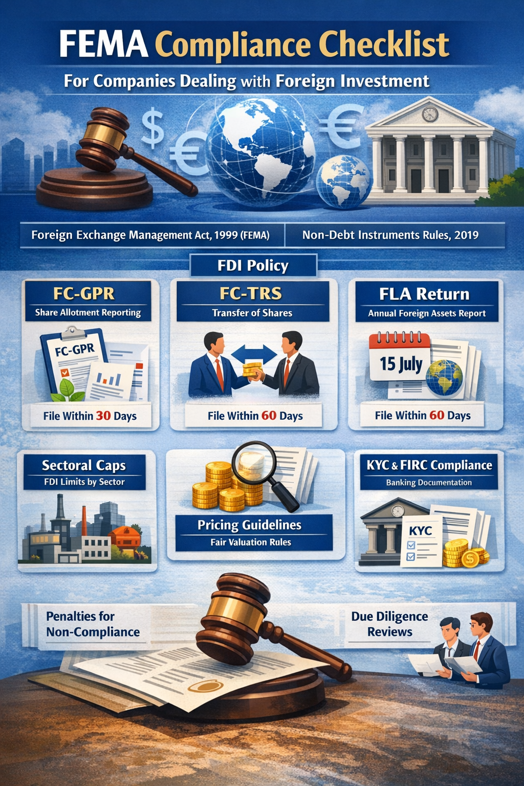 FEMA Compliance Checklist for Companies Dealing with Foreign Investment