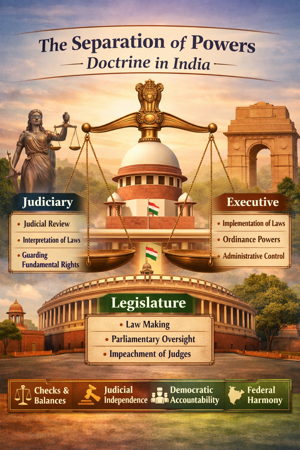 The Separation of Powers Doctrine and Its Modern Relevance in India