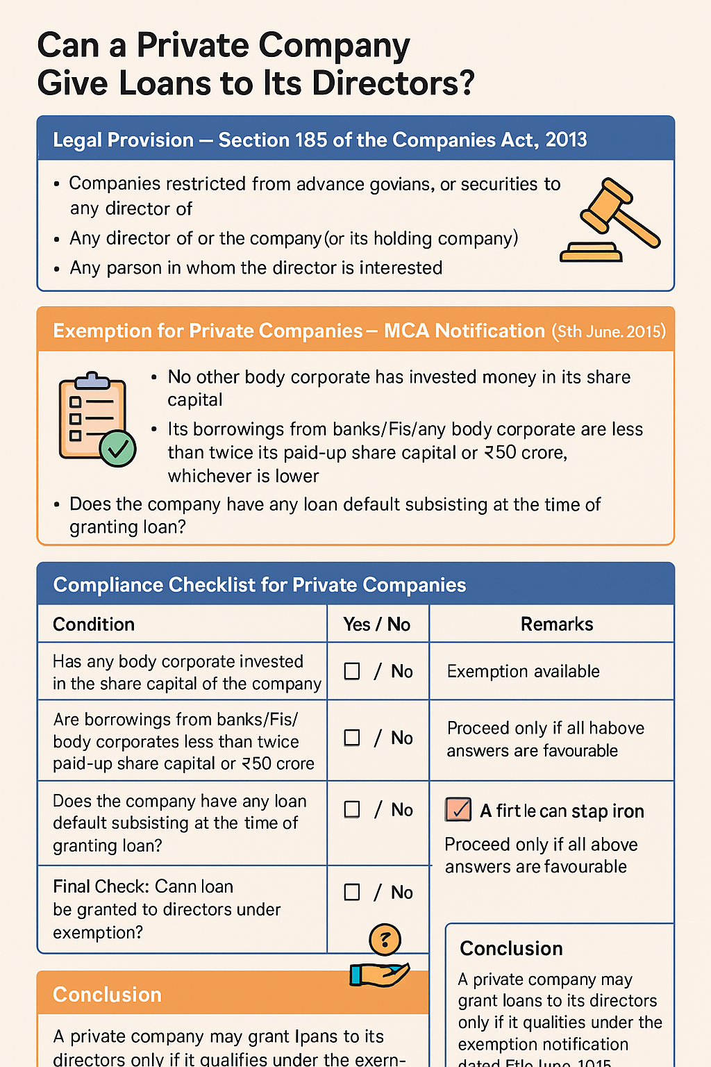 Can a Private Company Give Loans to Its Directors?