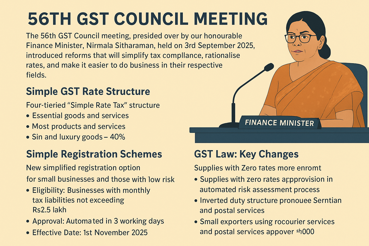 56th GST Council Meeting: A Landmark in Simplifying GST