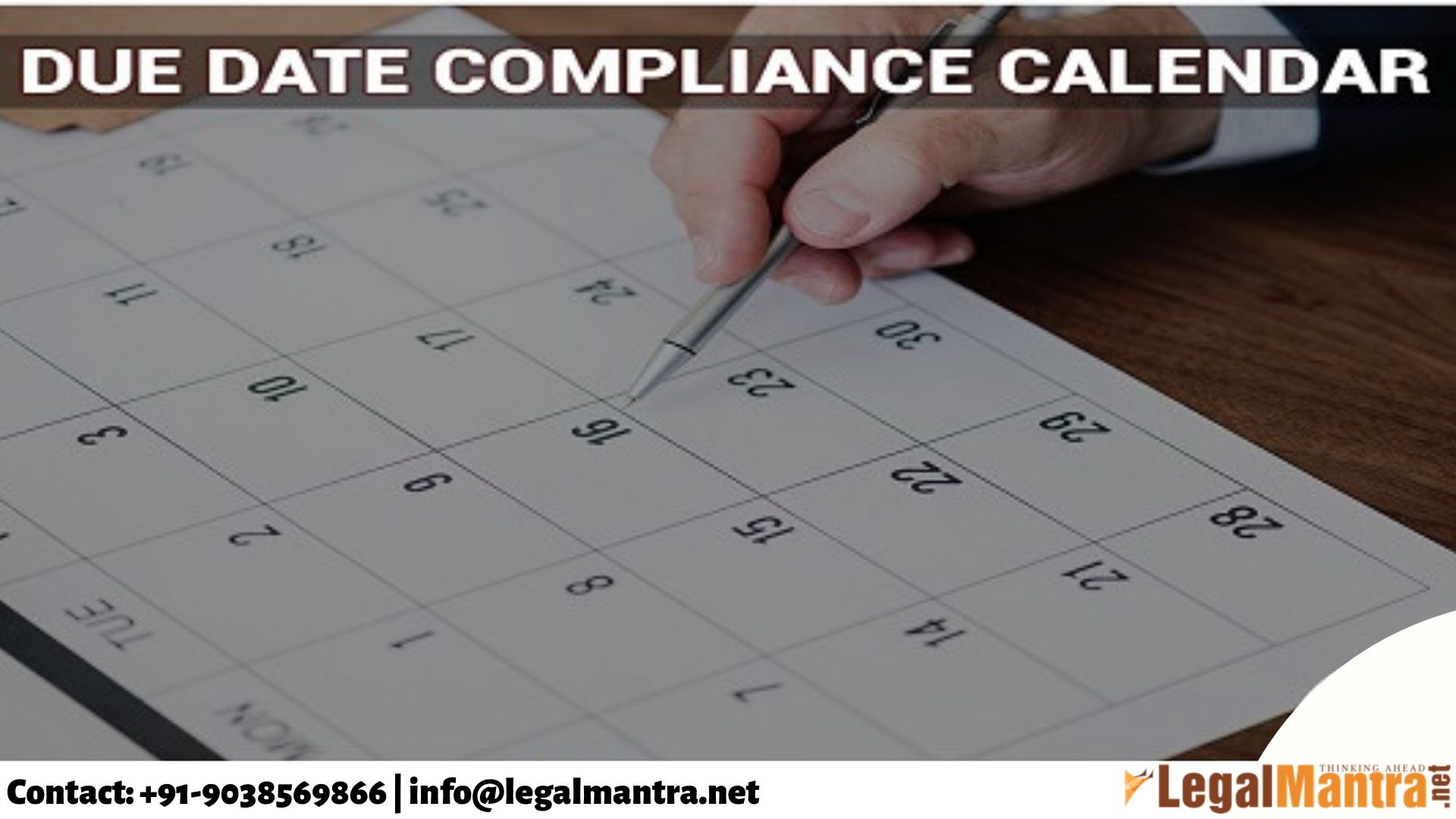 Business Compliance Calendar for the Month of September- 2019