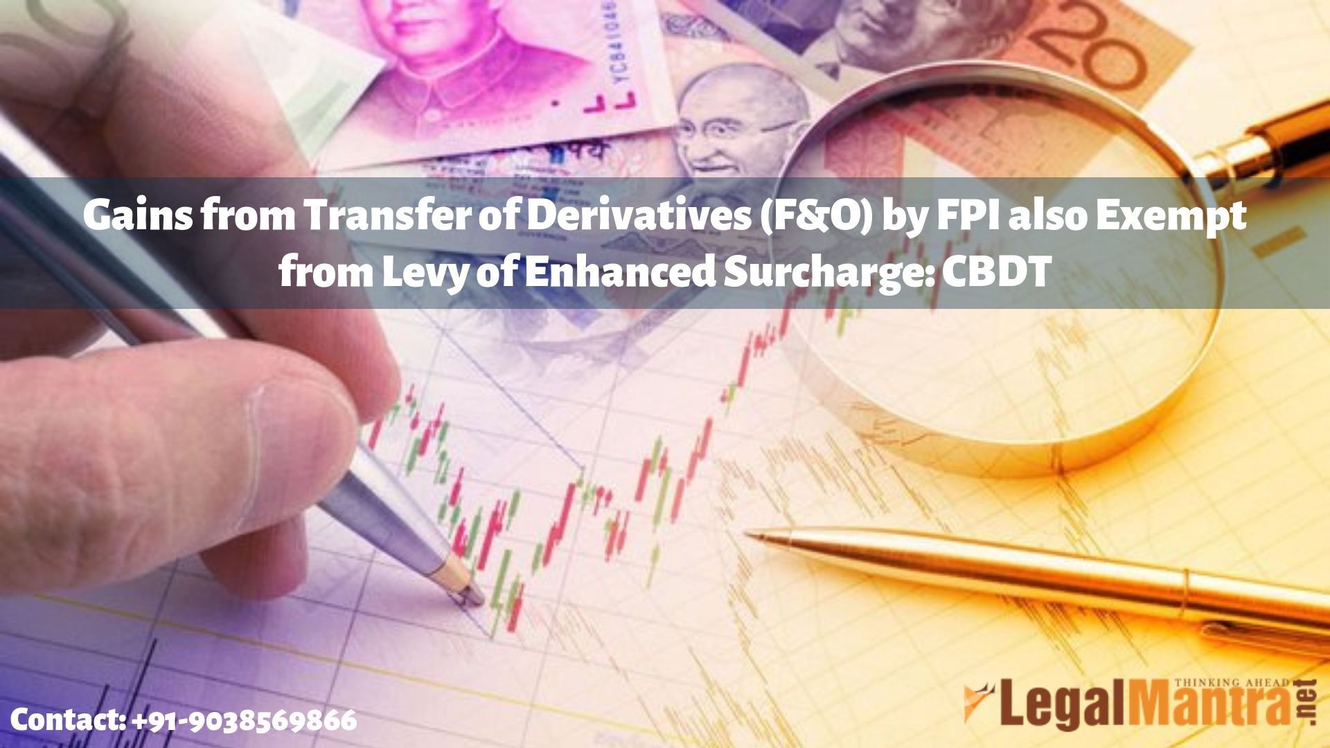 Gains from transfer of derivatives (F&O) by FPI also exempt from levy of enhanced surcharge: CBDT