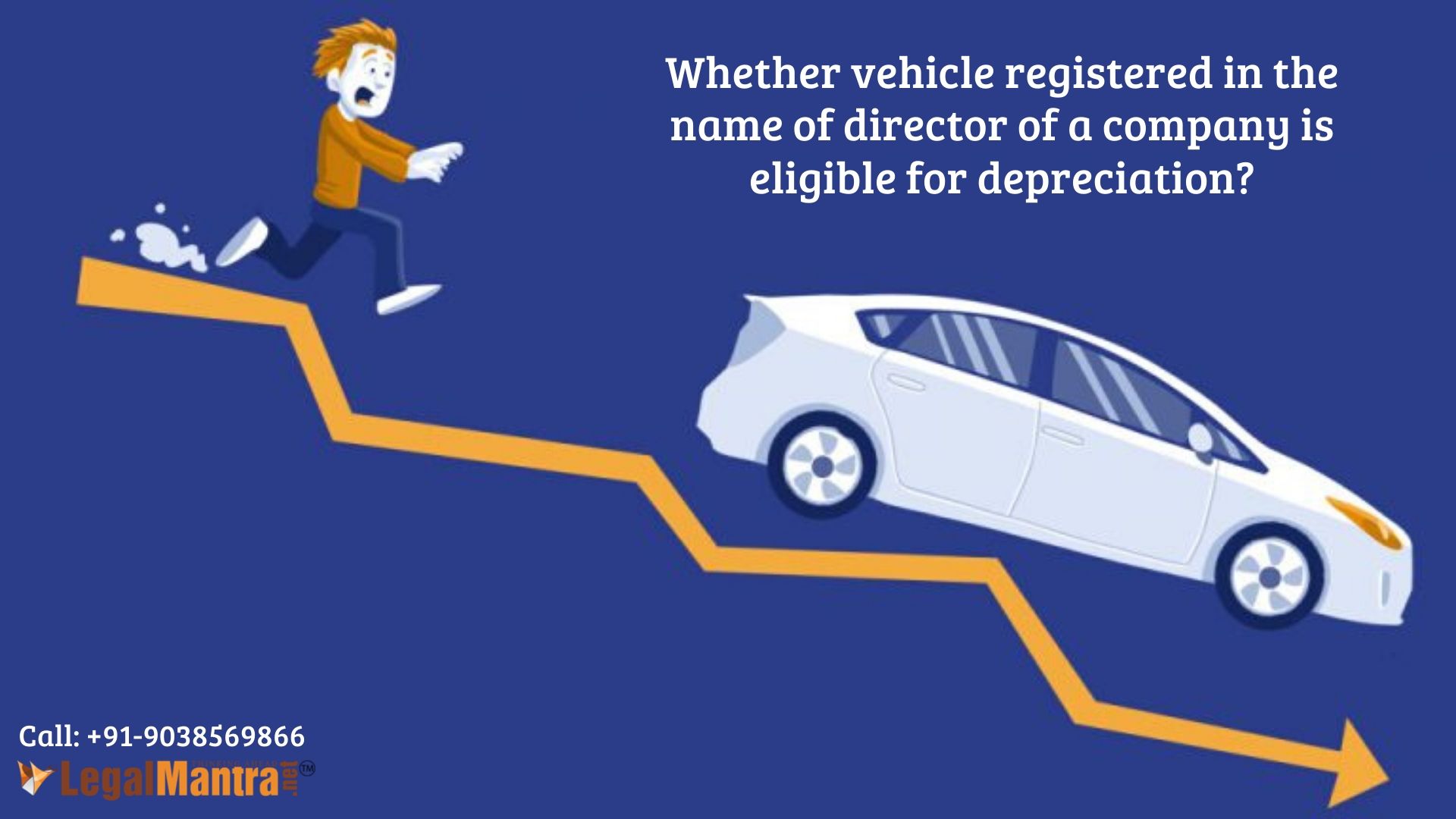 Whether vehicle registered in the name of director of a company is eligible for depreciation?